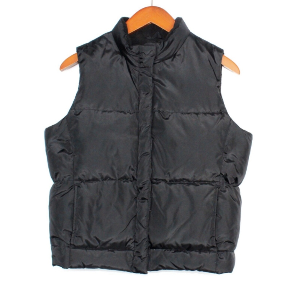 GAP Size X-Small Black Down Puffer Vest Outerwear